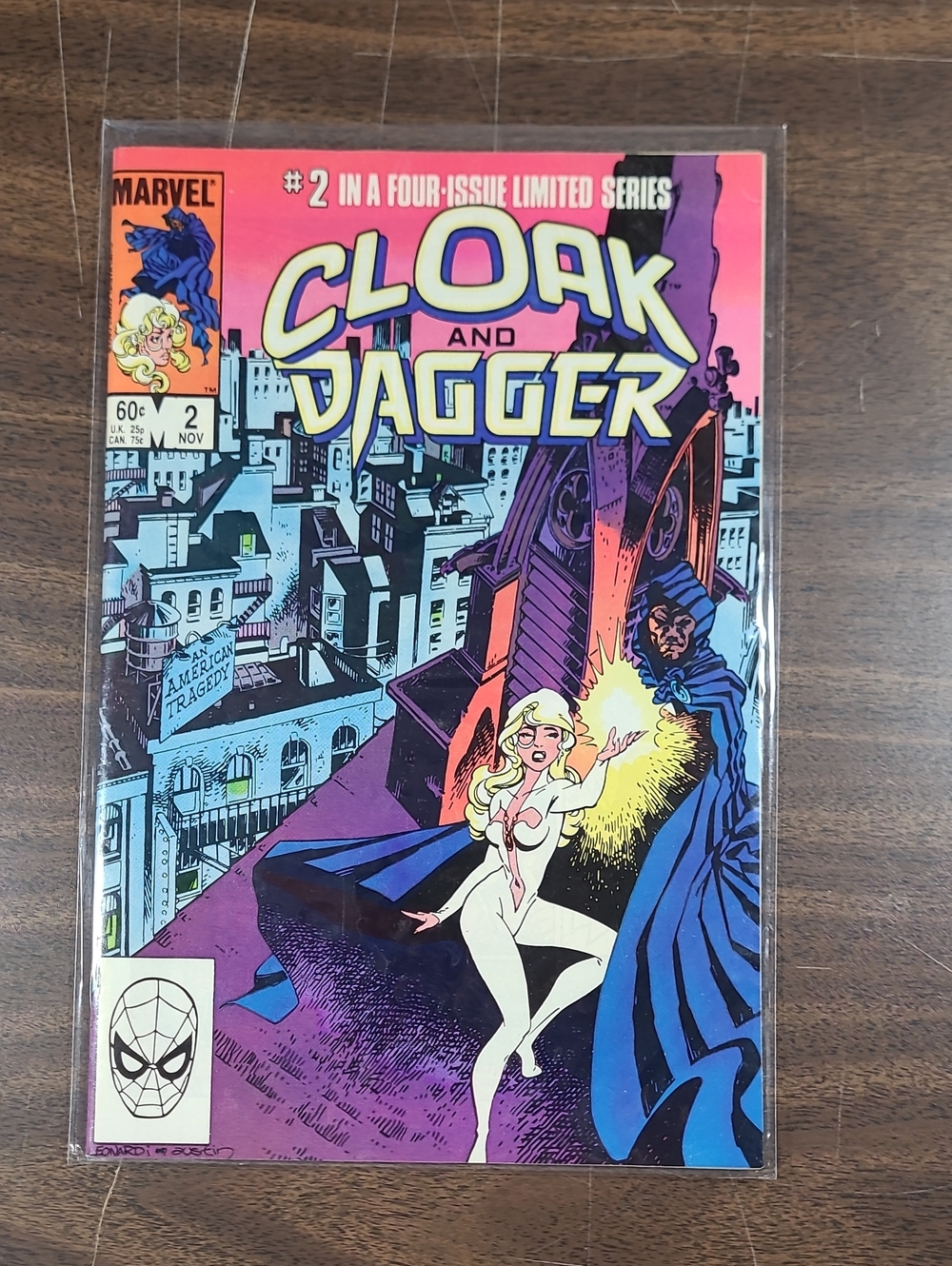 Marvel Cloak and Dagger Comic Book #2 November 1983 Bagged